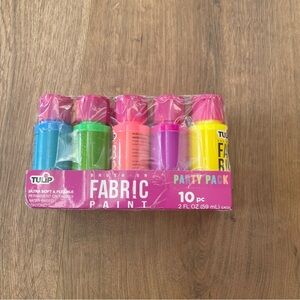 10-piece set of Tulip Brush-On Fabric Paint